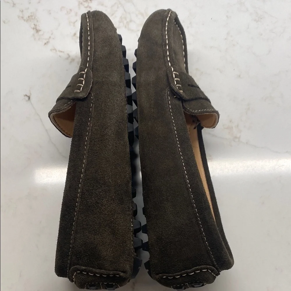 Suede Loafers | Mocha Coffee Brown Driving Classic Stitch Detail | Size 7.5 NWOT